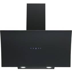 Respekta Dunstabzugshaube kopffrei 90 cm, Schwarz, Silber